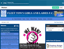 Tablet Screenshot of fleettowngirlsandladiesfc.co.uk